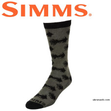 Носки Simms Daily Sock Woolly Bugger Moss размер XL