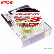 Шнур Ryobi Avanti X8 GR диаметр 0,25мм размотка 150м зелёный