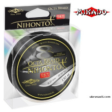 Шнур плетёный Mikado Nihonto Octa Braid диаметр 0,30мм размотка 150м цвет черный