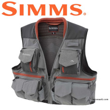 Жилет разгрузочный Simms Guide Fishing Vest Steel размер S