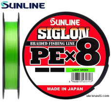 Шнур Sunline Siglon PE х8 диаметр 0,209 размотка 150м салатовый