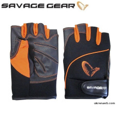 Перчатки Savage Gear ProTec Glove чёрно-оранжевые