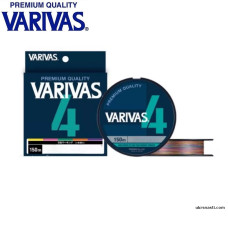 Шнур Varivas PE Line Multi Color X4 Max #1,5 диаметр 0,205мм размотка 150м разноцветный