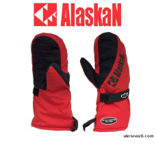 Варежки Alaskan New Polar размер XL цвет красный/черный