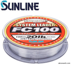 Флюрокарбон Sunline System Leader HG FC100 диаметр 0,780мм размотка 100м прозрачный