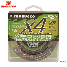 Шнур Trabucco Dyna-Tex 4X Power Moss Green диаметр 0,185 размотка 150м болотно-зелёный