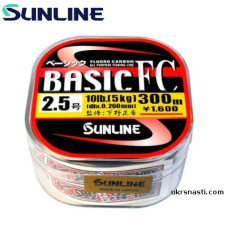 Флюрокарбон Sunline Basic FC диаметр 0,285мм размотка 300м прозрачный