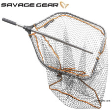 Подсак Savage Gear Pro Folding Rubber Large Mesh Landing Net