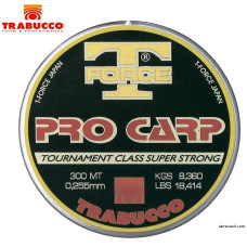 Леска монофильная Trabucco T-Force Pro Carp диаметр 0,35мм размотка 300м цвет коричневый