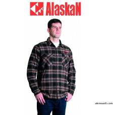 Рубашка с меховой подкладкой Alaskan размер M цвет коричневая клетка