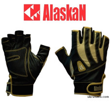 Перчатки беспалые Alaskan AGWK-03 размер M цвет черный/бежевый