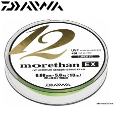 Шнур Daiwa Morethan 12BEX+Si #1,5 размотка 300м салатовый