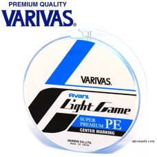 Шнур Varivas Light Game PE X4 Centermarking #0,4 диаметр 0,104мм размотка 150м синий