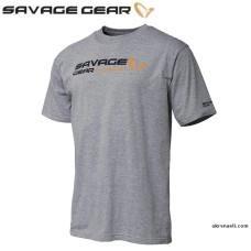Футболка Savage Gear Signature Logo T-Shirt серая