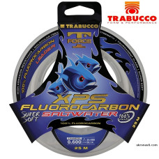 Флюрокарбон Trabucco T-Force Fluorocarbon Saltwater диаметр 0,60мм размотка 25м прозрачный