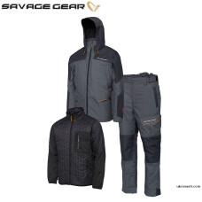 Костюм Savage Gear Thermo Guard 3-Piece Suit размер XL тёмно-серый