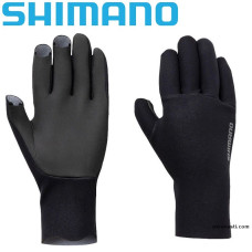 Перчатки Shimano Chloroprene EXS 3 Cut Gloves размер L чёрные