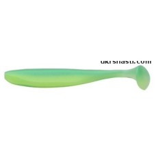 Съедобный силикон Keitech Easy Shiner 4 (упаковка 7шт)  EA#11 Lime Chartreuse Glow