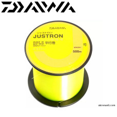 Леска монофильная Daiwa Justron DPLS Y диаметр 0,33мм размотка 500м жёлтая