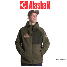 Куртка с капюшоном флисовая Alaskan Black Water X размер S цвет хаки
