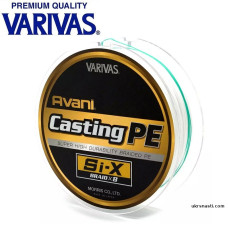 Шнур Varivas Casting PE Si-X #5 диаметр 0,37мм размотка 400м белый