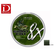 Шнур Dragon Giant Cat 8X Braid диаметр 0,45мм размотка 300м темнозеленый