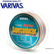 Шнур Varivas Super Conductor PE LS4 #1,2 диаметр 0,185мм размотка 300м разноцветный