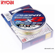 Шнур Ryobi Avanti X8 MC диаметр 0,14мм размотка 150м разноцветный