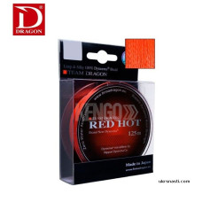 Шнур Dragon Team Red Hot диаметр 0,20мм размотка 125м оранжевый