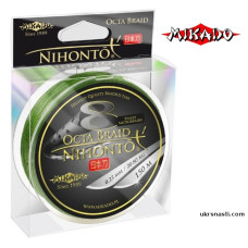 Шнур плетёный Mikado Nihonto Octa Braid диаметр 0,28мм размотка 150м зелёный