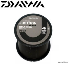 Леска монофильная Daiwa Justron DPLS BK диаметр 0,28мм размотка 500м чёрная