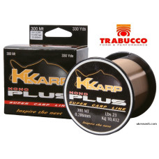 Леска Trabucco K-Karp Mono Plus диаметр 0,37мм размотка 300м коричневая