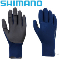 Перчатки Shimano Chloroprene EXS 3 Cover Gloves синие