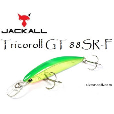 Воблер плавающий Jackall Tricoroll GT 88SR-F длина 8,8 см вес 9 грамм 