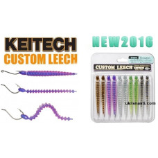Силикон съедобный Keitech Custom Leech 3 упаковка 10 штук
