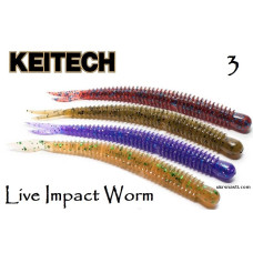 Съедобный силикон Keitech Live Impact Worm 3