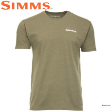 Футболка Simms Trout On My Mind T-Shirt Military Heather размер M