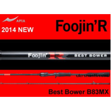 Удилище кастинговое двухчастное APIA Foojin' R Best Bower B83MX длина 2,51м, тест 14-45 грамм