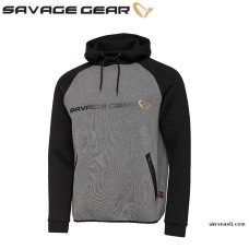Реглан Savage Gear Tec-Foam Hoodie размер L серо-чёрный