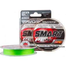Шнур Favorite Smart PE 4x диаметр 0,242мм размотка 150м салатовый