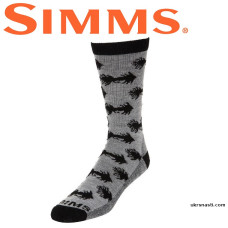 Носки Simms Daily Sock Woolly Bugger Steel размер XL