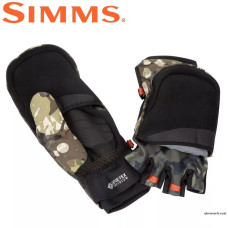 Перчатки Simms Gore Infinium Foldover Mitt Riparian Camo размер XL