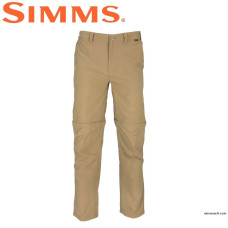 Штаны-шорты Simms Superlight Zip-Off Pant Cork размер 30W