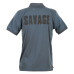 Футболка Savage Gear Simply Savage 3-Stripes Polo Shirt тёмно-синяя
