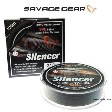 Шнур плетеный Savage Gear Silencer диаметр 0,28мм размотка 120м цвет серо-зелёный