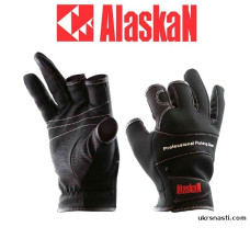 Перчатки трехпалые Alaskan размер М цвет черный