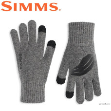Перчатки Simms Wool Full Finger Glove Steel размер S/M