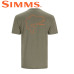 Футболка Simms Bass Outline T-Shirt Military Heather