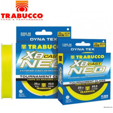 Шнур плетёный Trabucco Dyna-Tex X8 Neo Cast YL #0,4 диаметр 0,104мм размотка 150м светло-жёлтый
