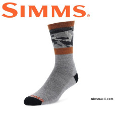 Носки Simms Daily Sock Woodland Camo Steel размер L